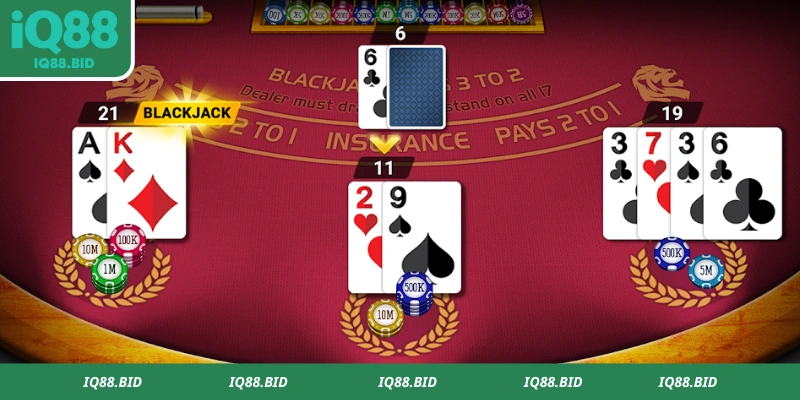 Luật rút thêm bài Blackjack IQ88